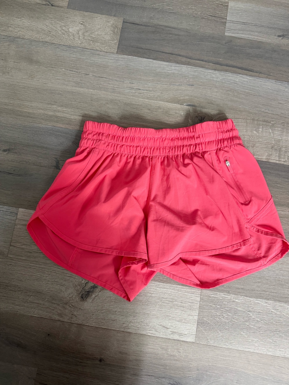 Lululemon athletica raspberry Cream tracker shorts